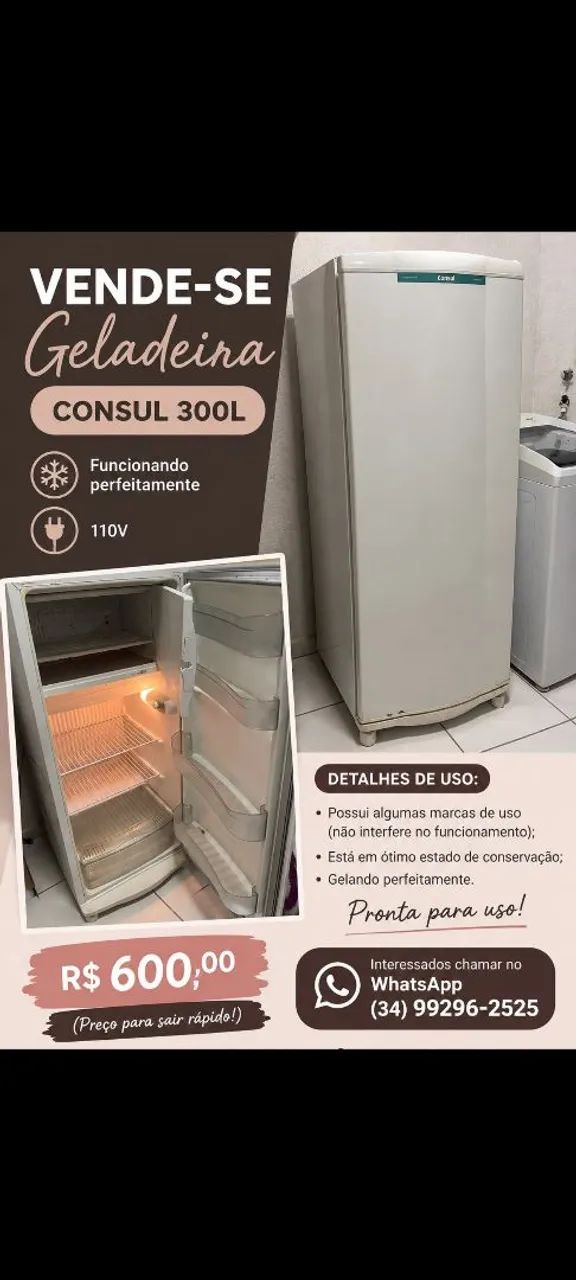 Vendendo geladeira