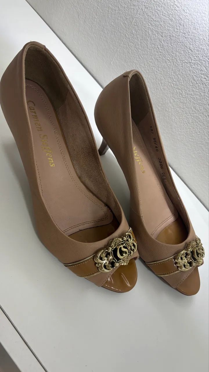 Sapato peep toe Carmen Steffens - Foto 2