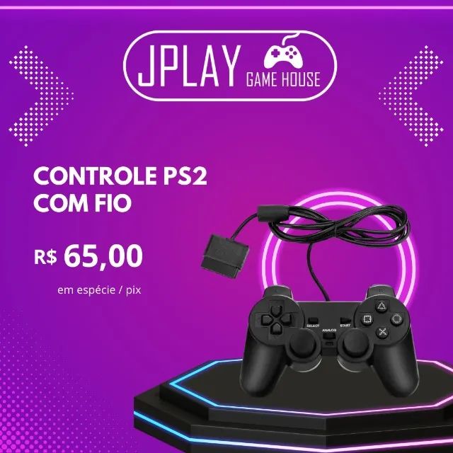 Controle Ps2 com fio