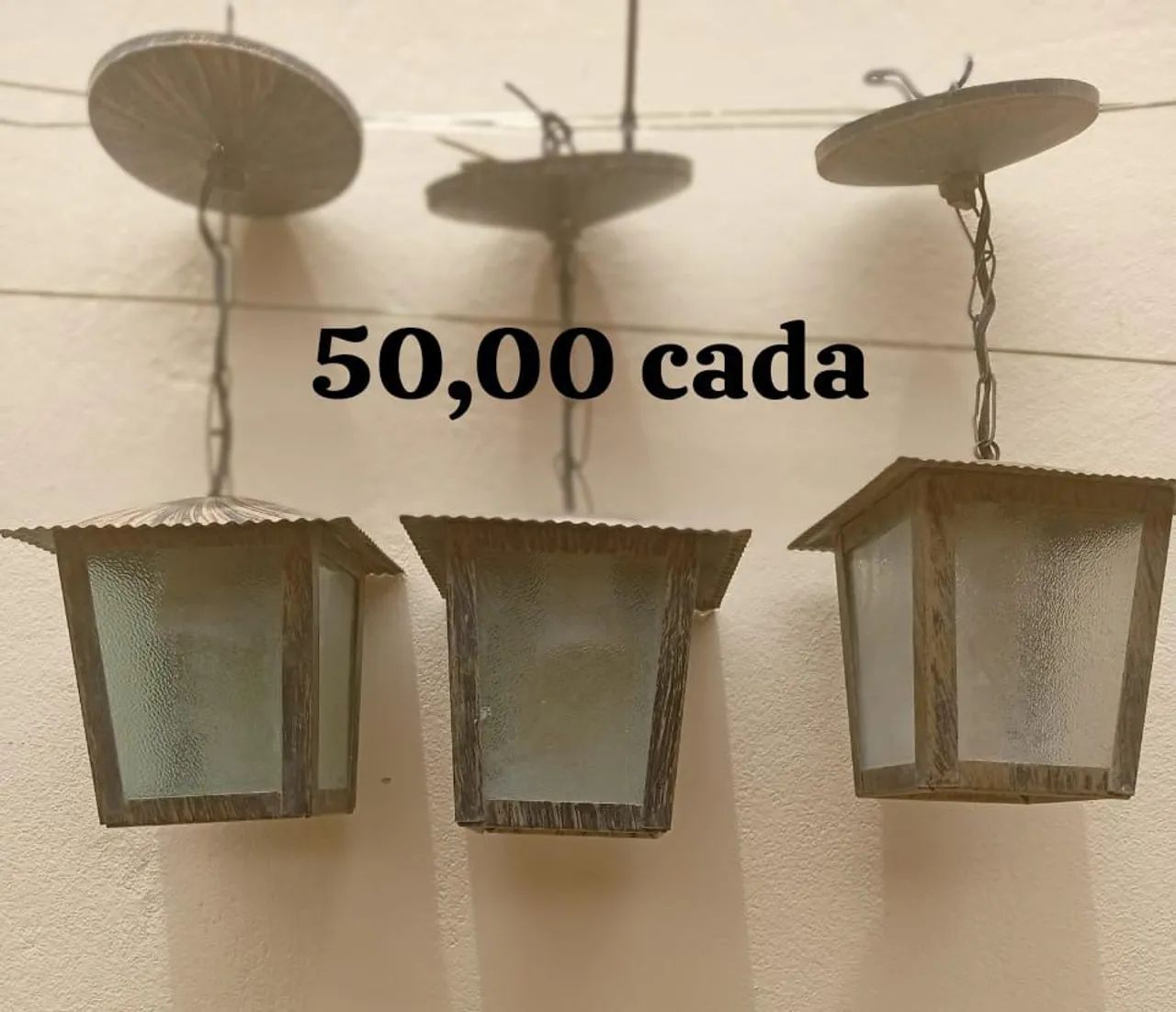 Lustre Pendente retro ouro velho