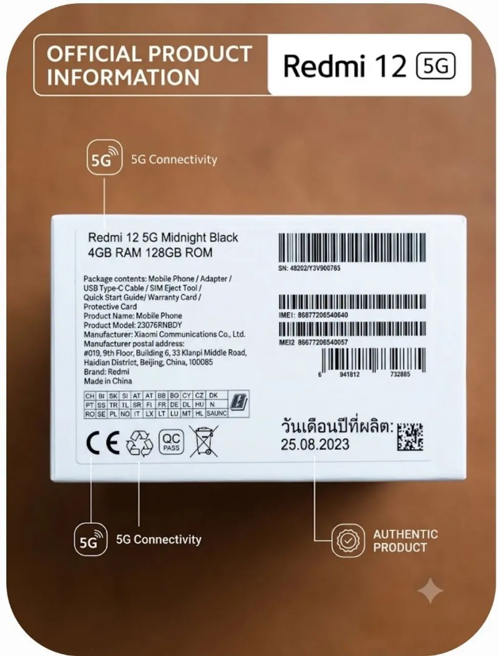 Redimi 12 5G midnigth Black 4 Ram 128 GB Rom  - Foto 2