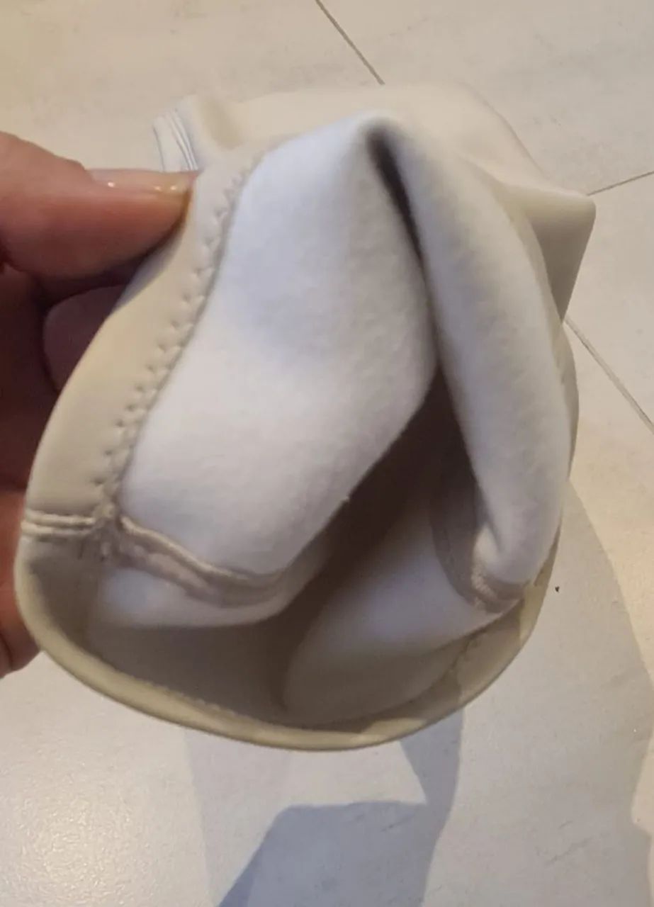 Bota cano longo couro off white - Foto 4