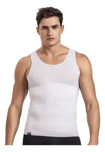 Regata Modeladora Masculina de Compressão SLM Branca Tam. G - Nova - Foto 5