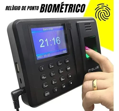 Relógio De Ponto Digital Com Leitor Biométrico E Pendrive - Foto 2