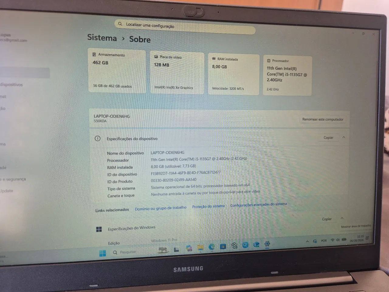 Notebook Samsung book 3 Windows 11 Home Edition - Foto 4