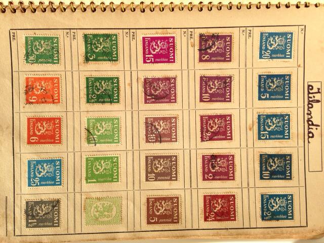 Selos antigos de varios países.