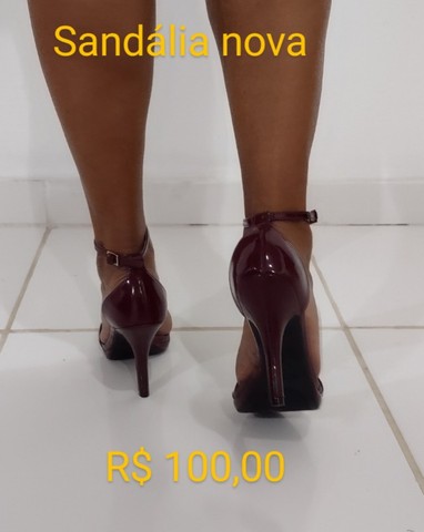 Sandália gladiadora Vermon em couro e outros modelos Vizzano. - Foto 4