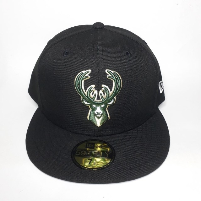 Boné Milwaukee bucks preto - New era - 7 1/4 - Nba - Fitted