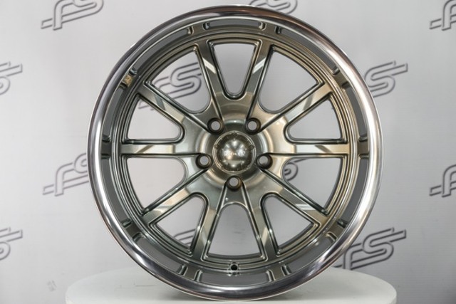 Roda Ridler 650 Grafite borda diamantada aro 20 / Tala 8,5 / Furação 5x114,3