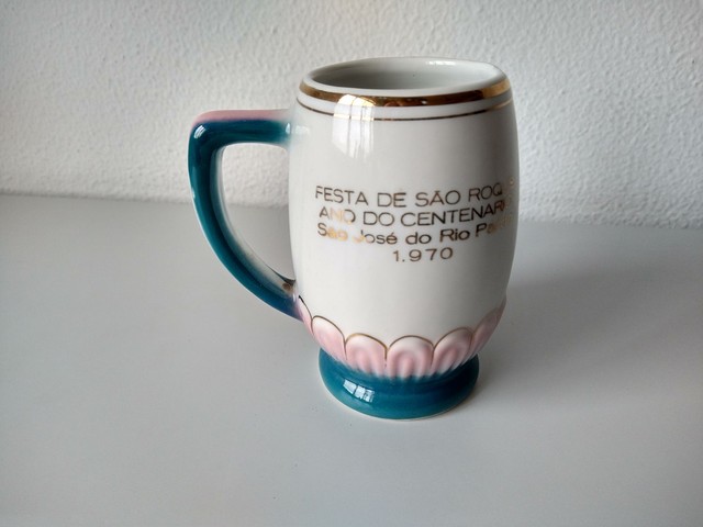 Caneca Chopp Brasil Tri Campeão 1970 (impecável) - Foto 5