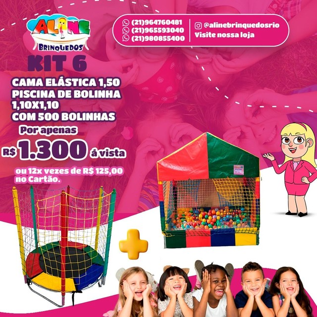 Cama elástica 3.05 fliperama multijogos  - Foto 5