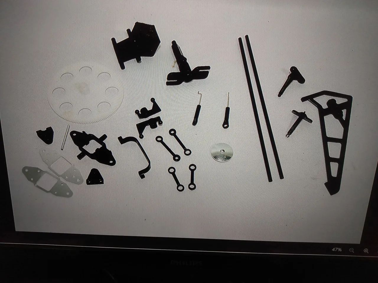 Kit com várias peça Helicopetero v 913