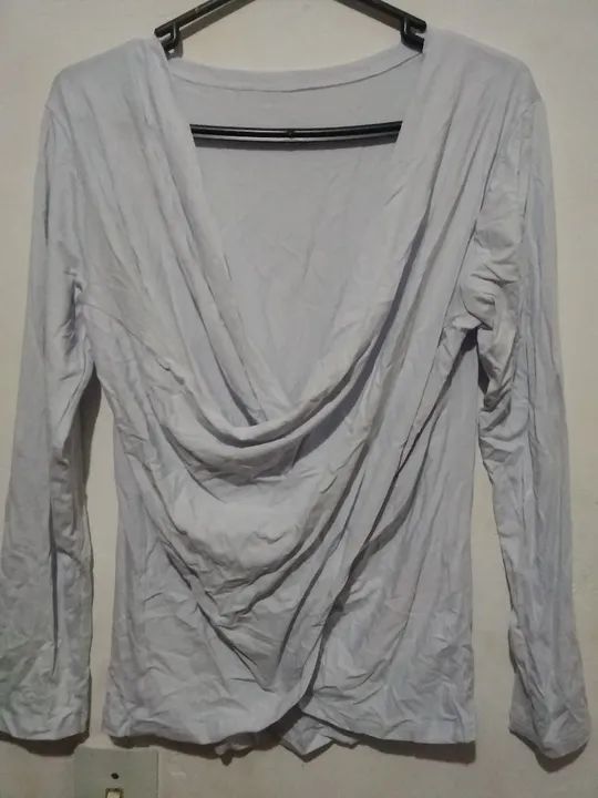 Blusa transpassada branca