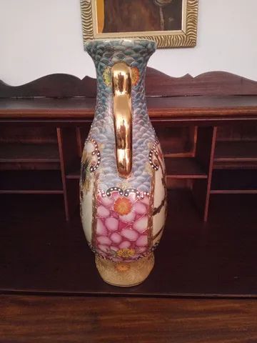 Ânfora/vaso antigo porcelana japonesa - Foto 3