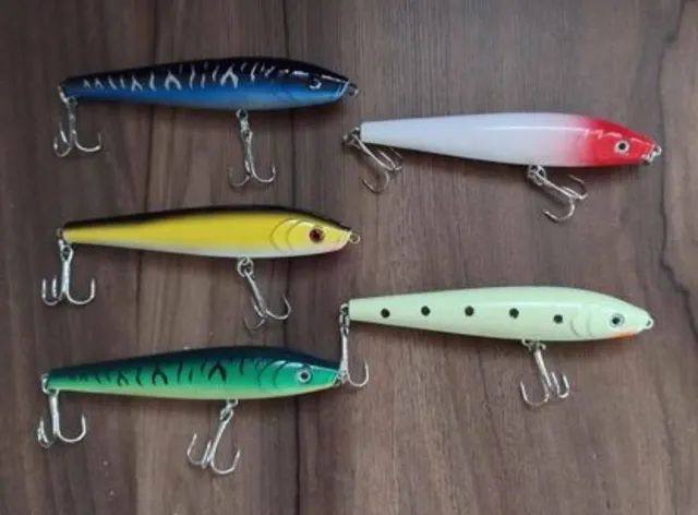Isca artificial meia água para pesca - Foto 4