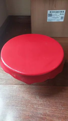 Porta bolo de cerâmica 