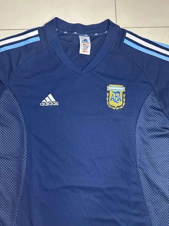 Camisa 2 seleção Argentina 2002 - tamanho GG - Foto 2