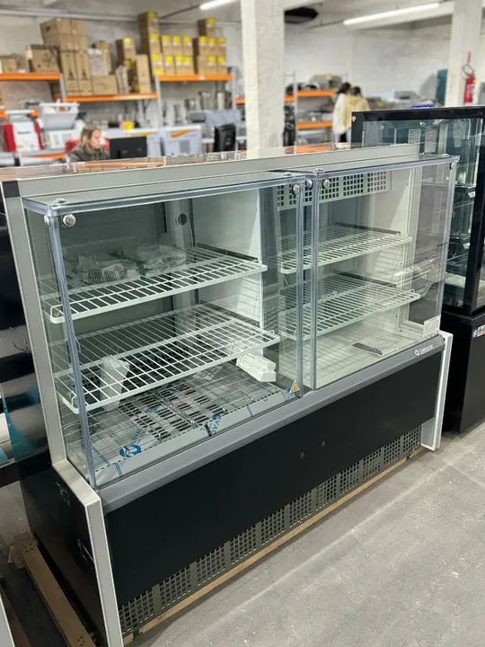 Vitrine quente e fria gelopar 1.40M a pronta entrega