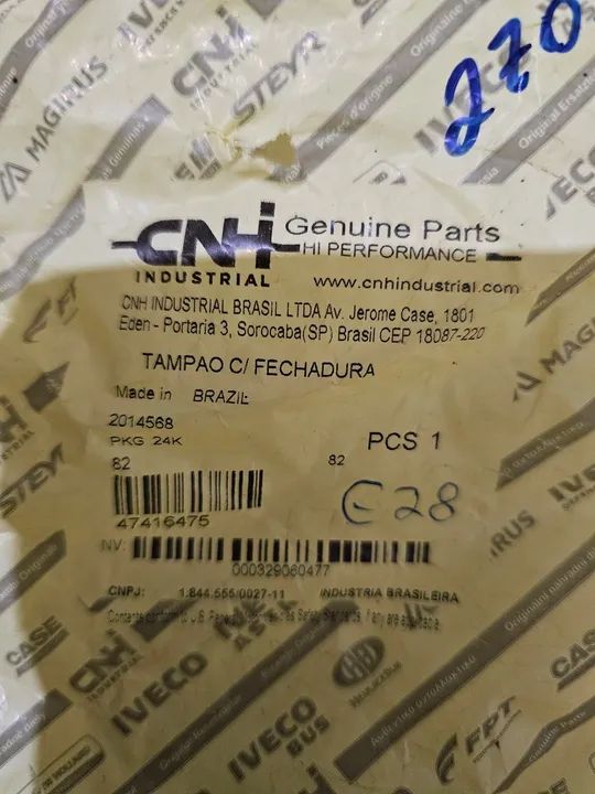 Trator New holand case tampa tanque combustível nova original 47416475 - Foto 5