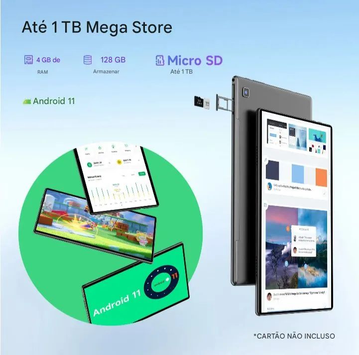 Tablet Teclast M40S 4GB+128GB Novo - Foto 5