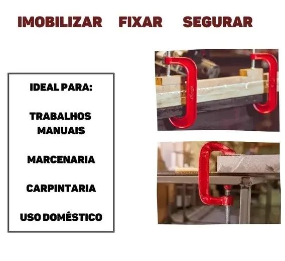 Grampo Tipo C para Marceneiro - Foto 2