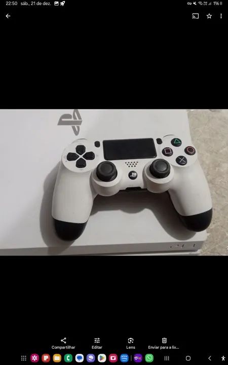 Playstation 4 pro Branco + Jogo Horizon Zero Dawn - Foto 2