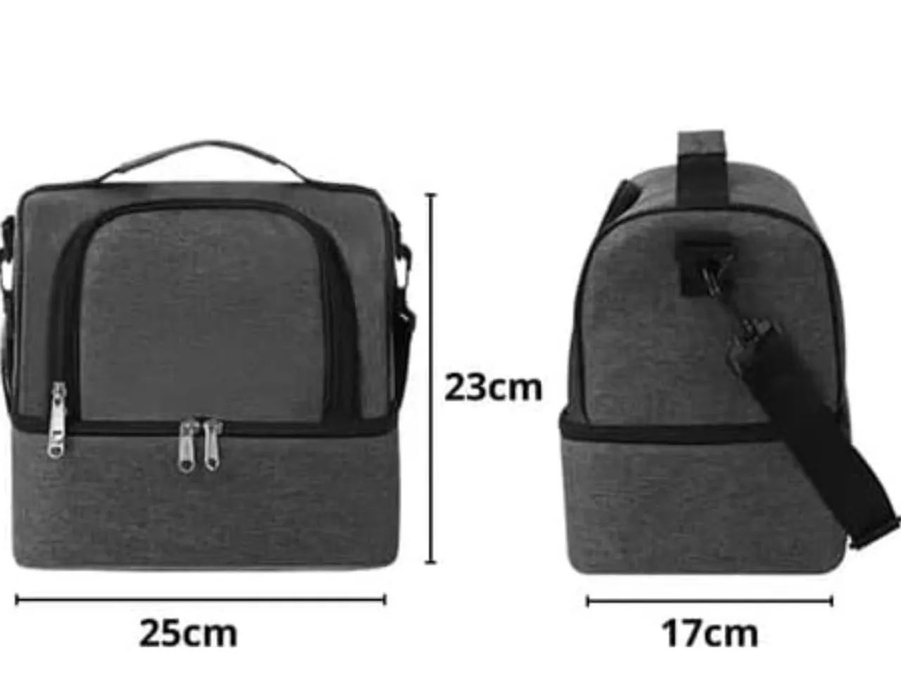 BOLSA TÉRMICA<br><br>*Cores Disponíveis Vinho,Cinza,Preta  - Foto 3