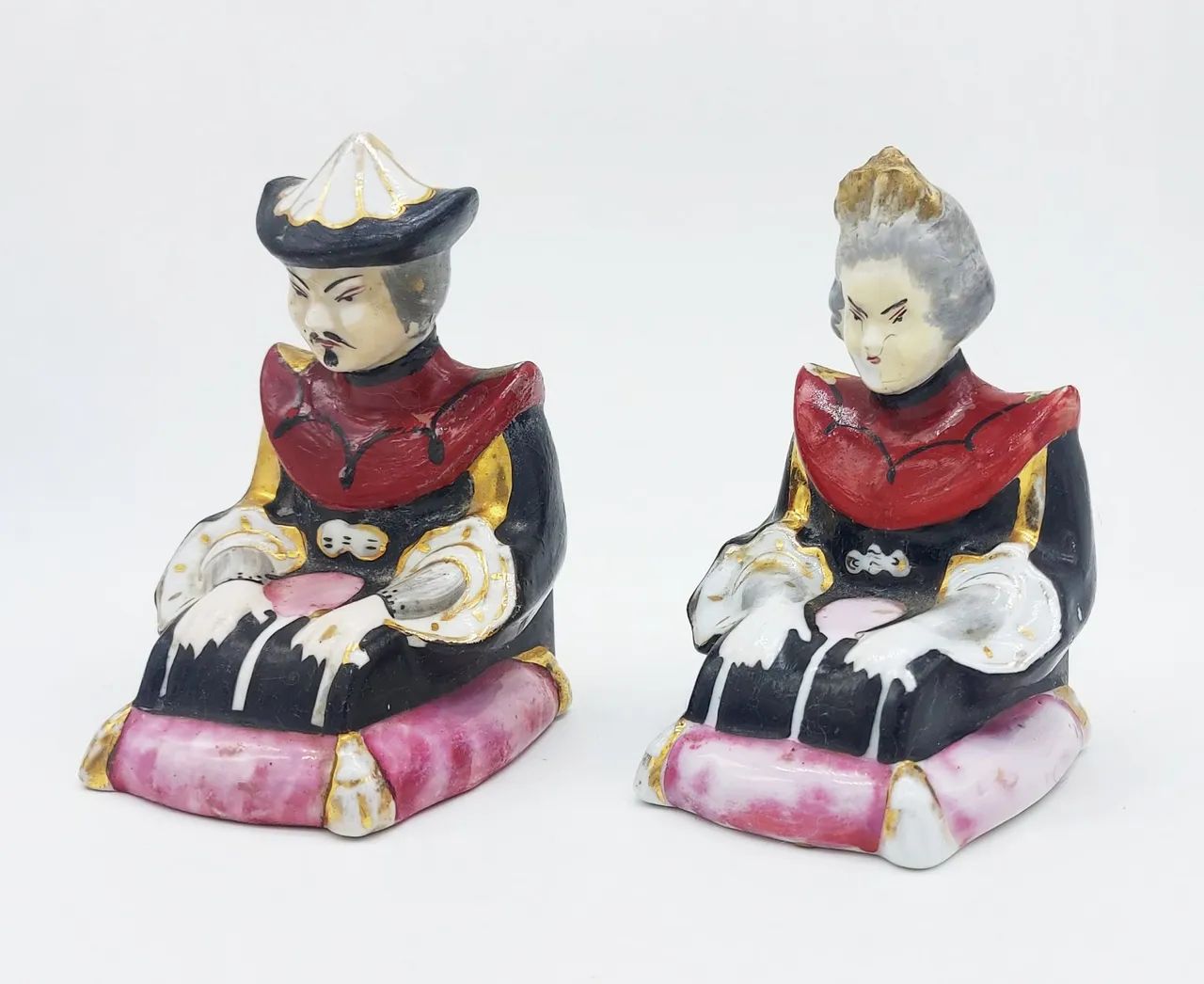 Par de bonecos de porcelana chineses - Foto 4