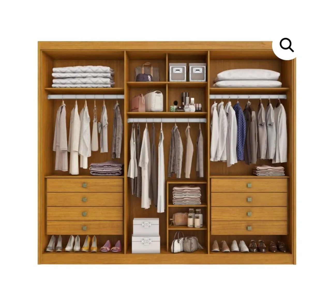 Guarda-Roupa 6 Portas com Espelho - Novo!  - Foto 2