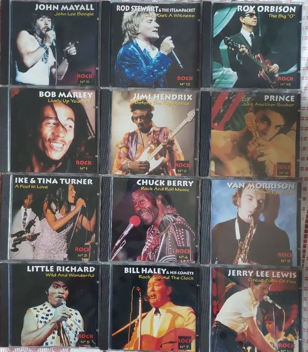 Coleção de CDs Clássicos de Rock, Soul, Blues e Pop - 60 Discos Incríveis!