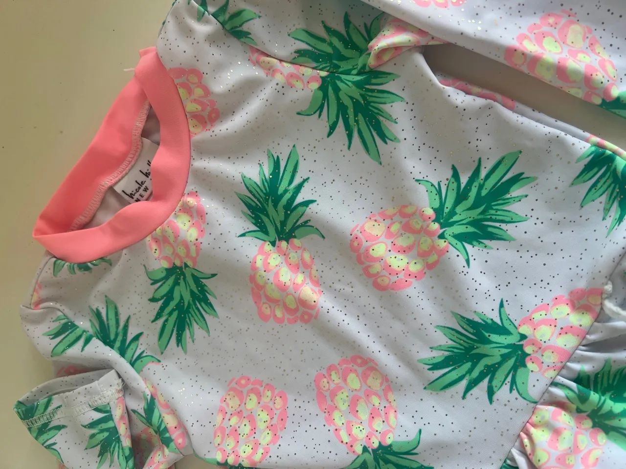 Conjunto Infantil Praia Biquíni Manga Longa E Calcinha Menina  - Foto 4