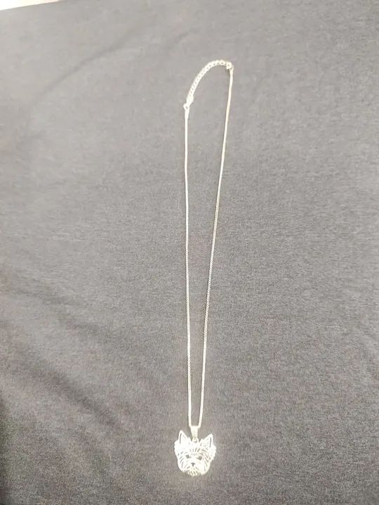 Colar de Prata com Pingente de yorkshire  - Foto 3