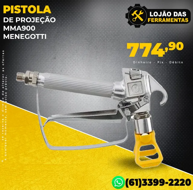 Pistola de Projeção MMa900 Menegotti