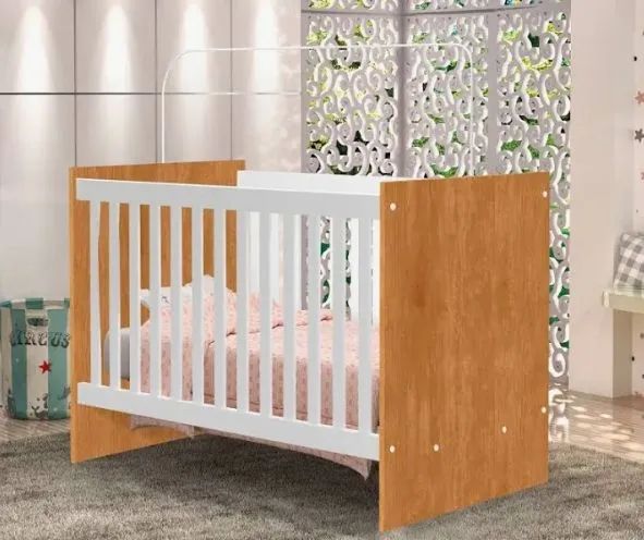 Berço Nature com branco 