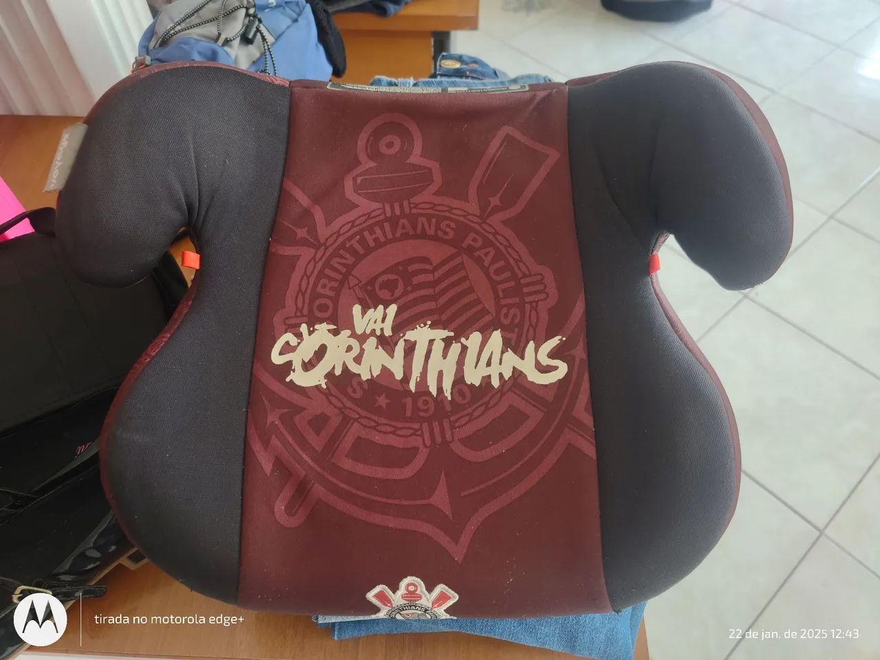 Cadeirinha de carro Corinthians - Bebê conforto