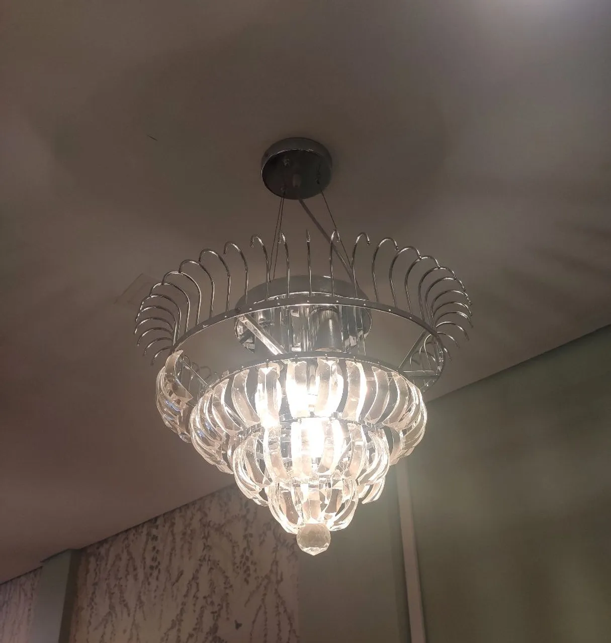Lustre Moderno de Cristal