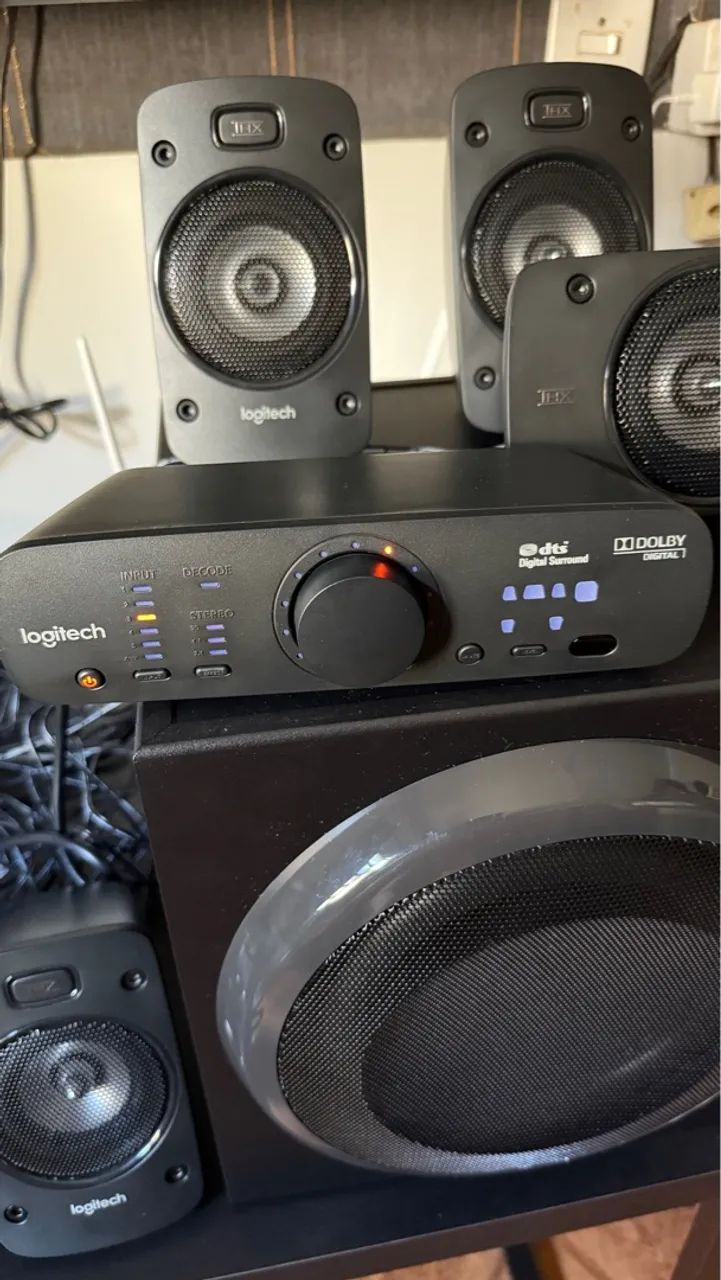 Home Theater Logitech Z906 500w RMS Preto - Foto 2