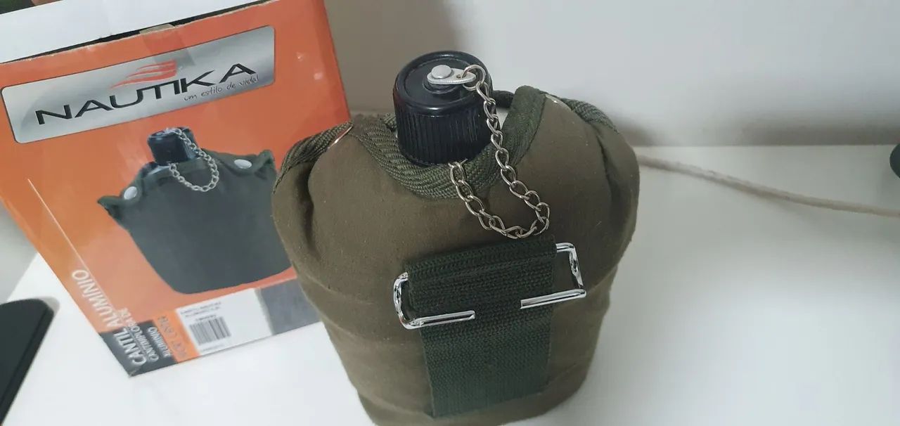 Cantil de Alumínio Nautika 1 Litro - Camping