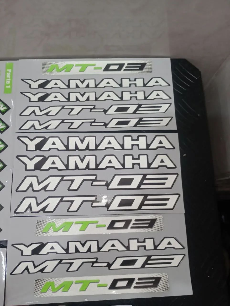 Friso + interno adesivos refletivos moto Yamaha MT 03 - Foto 3
