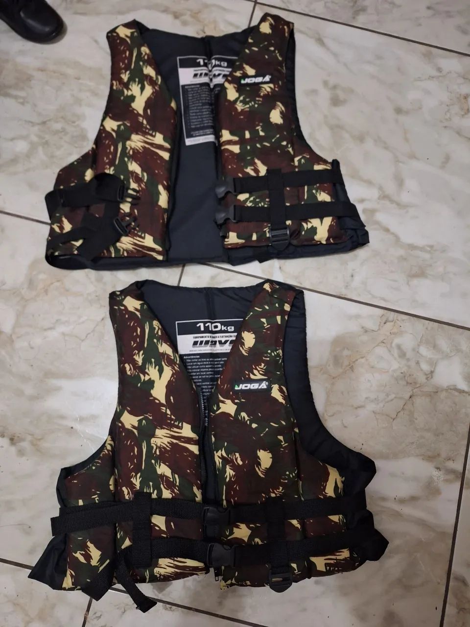 2 Coletes Salva-Vidas 110kg - Joga - Camuflado - Foto 2