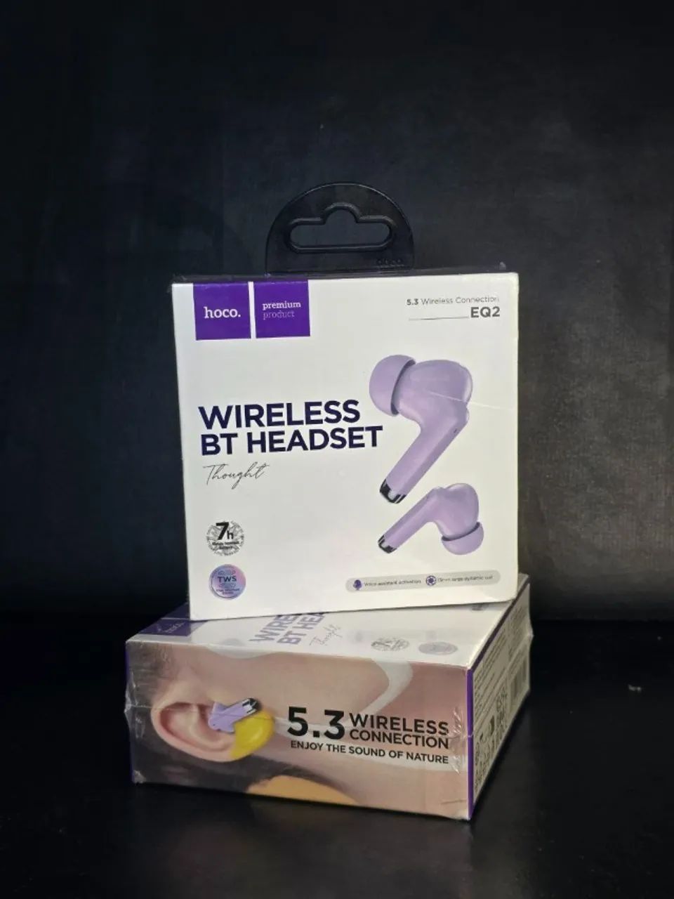 Fones de ouvido Hoco EQ2 Roxo - Foto 2