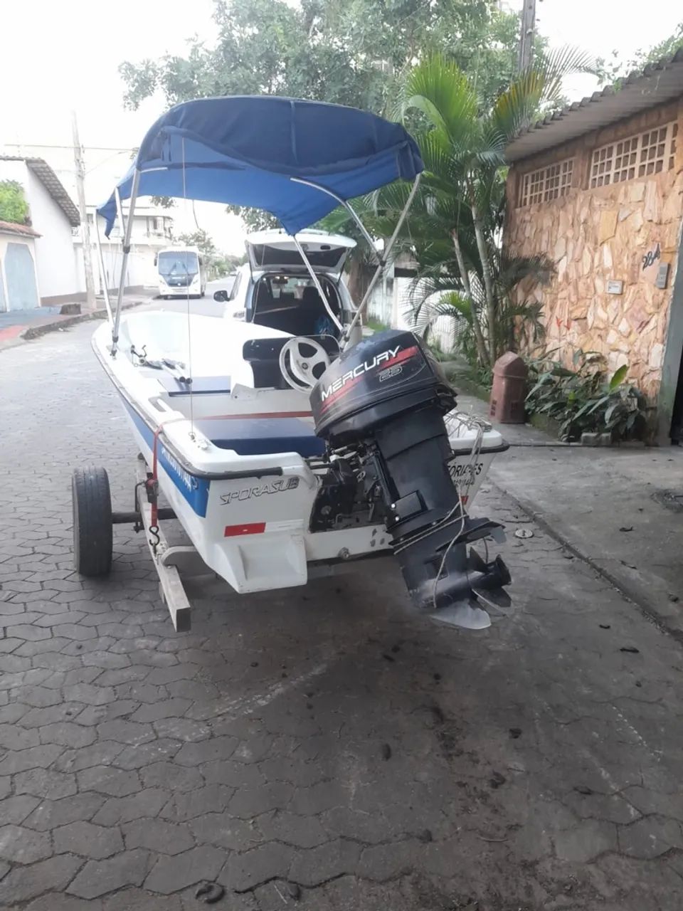 Barco lancha 14 pés Mercury 25HP - Foto 5