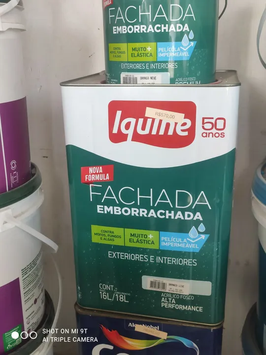 Tinta Iquine Fachada Emborrachada - 18 Litros