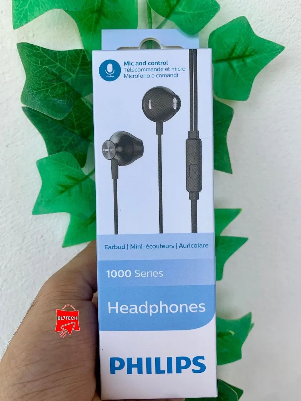 Fones de ouvido Philips 1000 Series com microfone e controle