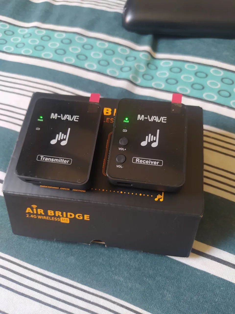TRANSMISSOR E RECEPTOR MVAVE LACRADO - MELHOR VALOR 