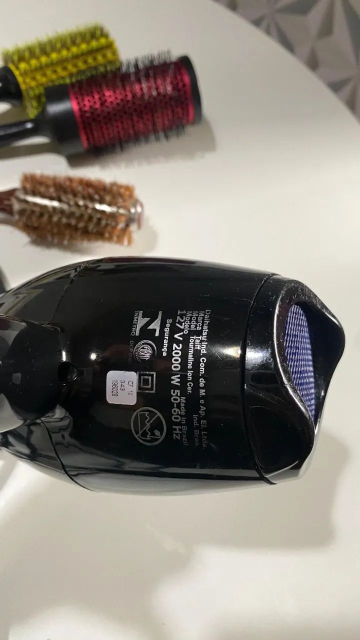 Secador Taiff Íon Cerâmica 127v 2000w - Foto 3
