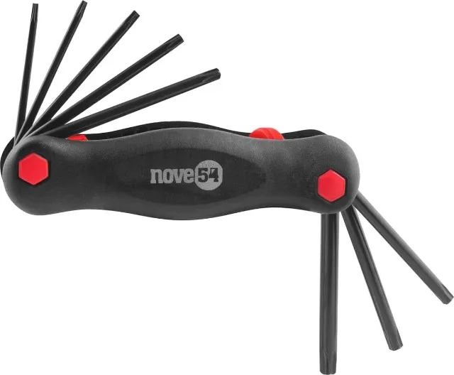 Jogo de Chaves Hexalobular 8 Peças (T9 a T40) Com Suporte (NOVE54 - Ref. 35.73.009.004)
