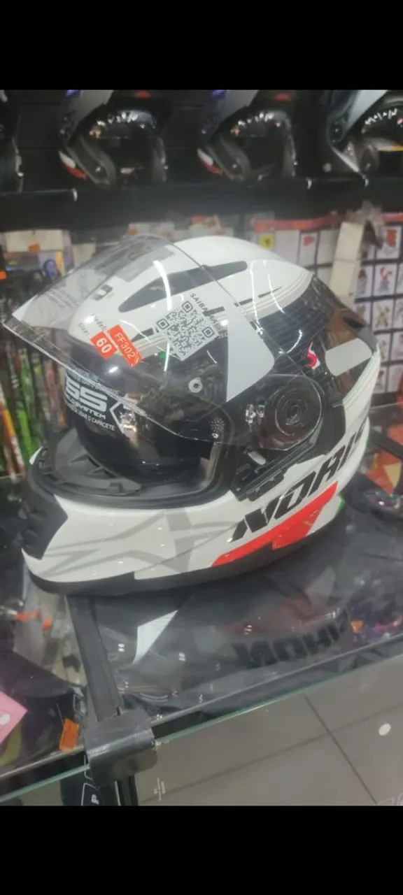 Capacete Norisk FF302 (Gran Prix) Italy branco