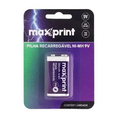 MAXPRINT RECHARGEABLE 9V BATTERY *64842082014850120