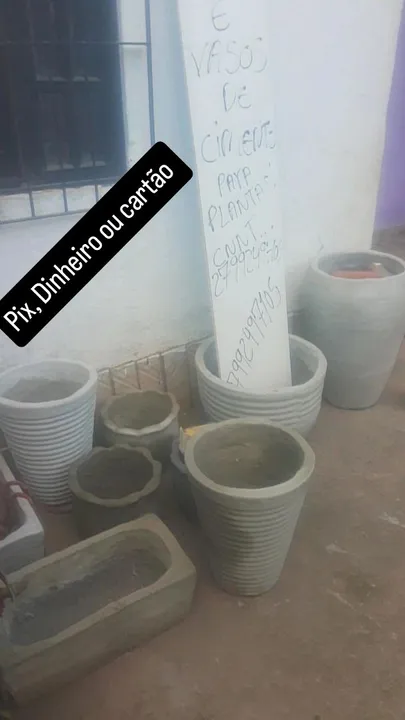Vasos de Cimento para Plantas
